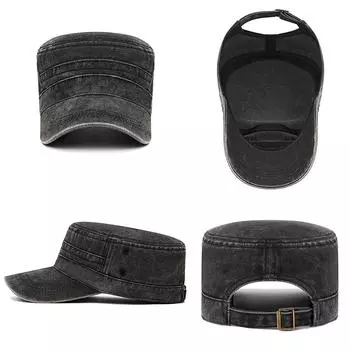 1 шт. Мужская бейсбольная кепка для отдыха на плоской подошве, простая хлопковая кепка для рыбалки