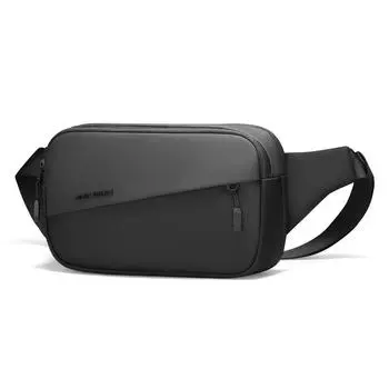 1 шт. Мужская мини-сумка через плечо с несколькими карманами, подходит для 7,9 дюймов чёрный