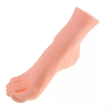 1 шт., мужская модель правой стопы из ПВХ для обуви, носков, коротких чулок с цепочкой на щиколотке, дисплей