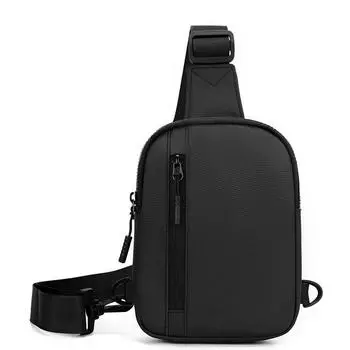 1 шт. Мужская нагрудная сумка Простая и модная одноплечевая нагрудная сумка большой вместимости Сумка через плечо Регулируемый плечевой ремень One Size
