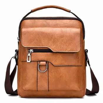 1 шт. Мужская сумка-мессенджер кожаная сумка через плечо классический водонепроницаемый портфель сумка-сатчел дорожная сумка