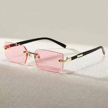 1 шт. Мужские и женские черные модные очки без полей Y2K летние пляжные очки для вождения женские очки мужские очки чёрный