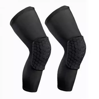 1 шт., мужские наколенники, сотовые баскетбольные спортивные наколенники, волейбольные наколенники, поддержка футбола, компрессионные рукава для ног S