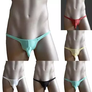 1 шт. мужские трусы всесезонное нижнее белье из ледяного шелка M