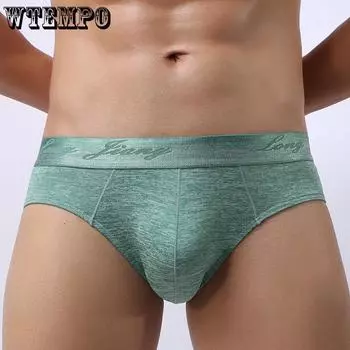 1 шт., мужское модальное треугольное нижнее белье, дышащие трусы, трусы с выпуклым мешком, мужские трусы S красный