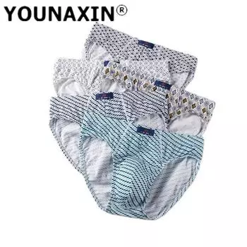 1 шт. мужское нижнее белье большого размера, хлопковые трусы, трусы с принтом, нижние шорты для мальчиков, дышащие трусики L XL 2XL 3XL 4XL 5XL L чёрный