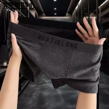 1 шт., мужское нижнее белье большого размера, большие хлопковые трусы-боксеры для мужчин, удобные трусы M