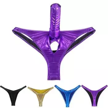 1 шт., мужское сексуальное женское белье, стринги с шариковыми отверстиями, нижнее белье, закрытая оболочка для пениса M ~ XL XL