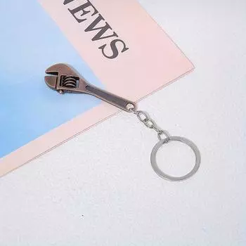 1 шт. Мужской мини-брелок для ключей, портативный металлический разводной универсальный гаечный ключ для ремонта велосипедов, мотоциклов и автомобилей