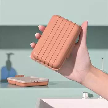 1 шт. Мыльница для ванной с крышкой, домашняя пластиковая мыльница, которая сохраняет мыло сухим, мыльница для путешествий, мыльница, держатель для мыльницы оранжевый