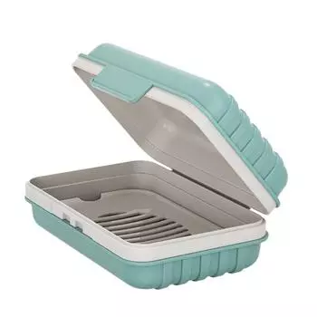 1 шт. Мыльница, мыльница, держатель для мыла для душа, синяя пластиковая дорожная мыльница с крышкой для спортзала, дорожная мыльница синий