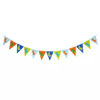 1 шт. Набор 16,4-футовых бумажных карточек Macaron, вымпелов, баннеров, флагов для вечеринки по случаю дня рождения, треугольных баннеров, флагов, вымпела, баннера