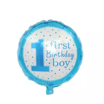 1 шт. Набор 18-дюймовых синих алюминиевых фольгированных воздушных шаров для вечеринки по случаю дня рождения, воздушные шары из майлара, яркие воздушные шары, фольгированные воздушные шары