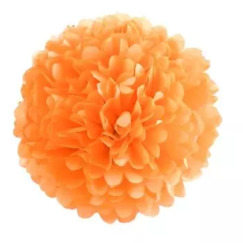1 шт. Набор 7,8-дюймовых оранжевых бумажных помпонов, бумажные шарики для вечеринки по случаю дня рождения, цветочные шары, бумажные подвесные цветы, помпоны 7.8 inch