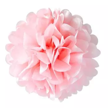 1 шт. Набор 7,8-дюймовых розовых бумажных помпонов, бумажные шарики для вечеринки по случаю дня рождения, подвесные цветы, бумажные цветы, украшения с помпоном 7.8 inch