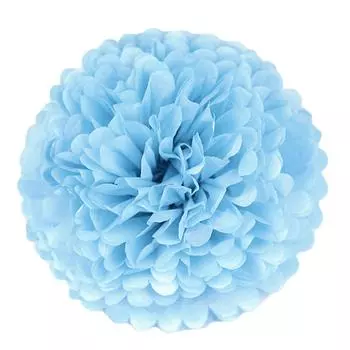 1 шт. Набор 7,8-дюймовых синих бумажных подвесных цветов для вечеринки по случаю дня рождения, бумажные цветы, украшения из помпонов, бумажные шарики с помпонами 7.8 inch