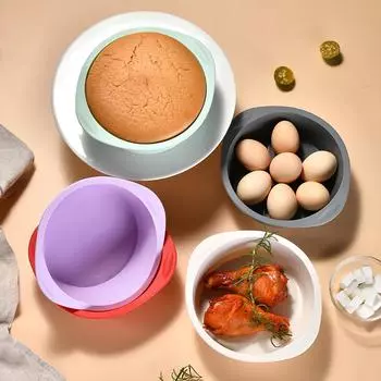 1 шт. Набор силиконовых круглых форм для торта, легко извлекаемых из формы, квадратная форма для торта, домашняя форма для выпечки хлеба, кухонные инструменты для выпечки