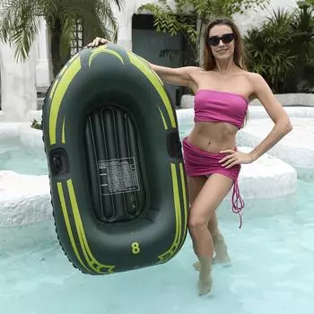 1 шт. Надувная лодка - веселое плавание для отдыха, плавания и вечеринок у бассейна - прочная, легкая, быстро надувающаяся конструкция