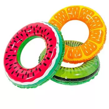 1 шт., надувное кольцо для плавания с фруктами киви и принтом для детей и взрослых, пляжная игрушка для игр в воду, оборудование