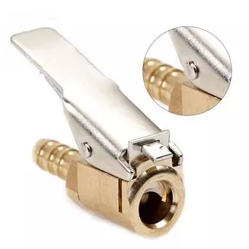 1 шт., надувной клапан для накачивания шин, автомобильный надувной быстрый зажим, медный быстрый зажим, зажим для шин, хвостовик золотой