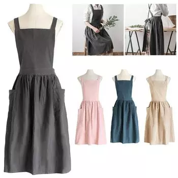 1 шт., накидка для выпечки, цветочный магазин, кулинария, платье для флориста с перекрестной спиной, кофейные кухонные хлопковые фартуки розовый