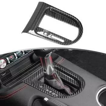 1 шт. Накладка на рамку рычага переключения передач из углеродного волокна для Ford Mustang 2015-2023