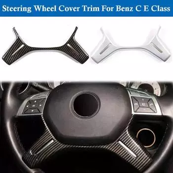 1 шт. Накладка на руль, подходит для Mercedes Benz CE GLS GM W204 W212 W166 silver