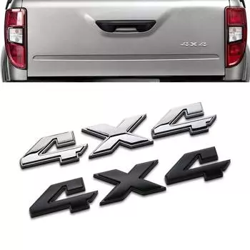 1 шт. Наклейка для украшения кузова автомобиля, универсальная 3D-наклейка для автомобиля 4X4, наклейки для кузова автомобиля, наклейки для экстерьера автомобиля, аксессуары чёрный