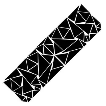 1 шт. Наклейка на боковину автомобиля с треугольным узором из углеродного волокна 200x60см Камуфляжная виниловая пленка Декор для автомобиля