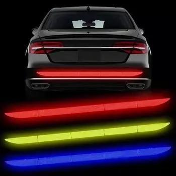 1 шт., наклейка на отражатель багажника автомобиля, аксессуары для кузова автомобиля, авто жёлтый