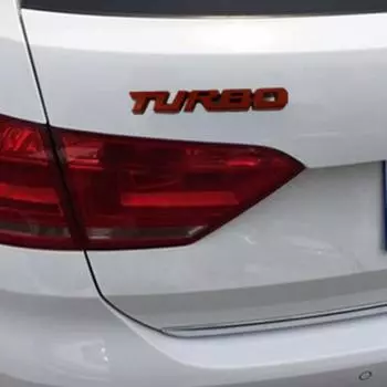 1 шт. Наклейка на переднюю решетку радиатора автомобиля, наклейка на задний багажник автомобиля, 3D, металлическая черная буква TURBO, эмблема, значок, украшение для автомобиля, аксессуары чёрный