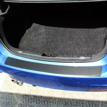 1 шт., наклейка на заднюю защитную пластину, автомобильная задняя полоса с защитой от царапин, 3D пленка из углеродного волокна 3D104CM