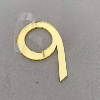 1 шт. наклейка номер двери адресная табличка почтовый ящик знак акриловый самоклеящийся номер дома 5x3.3cm