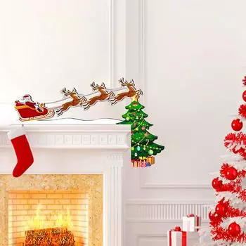 1 шт. Наклейки на стену рождественские украшения рождественские дверные рамы украшения для дверей подвесные