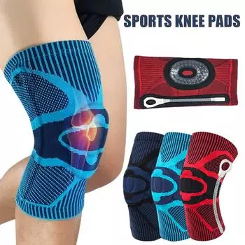 1 шт. наколенник компрессионный протектор колена для бега и спорта для мужчин и женщин M