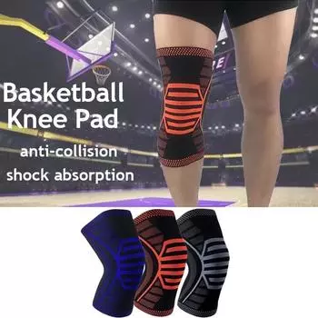 1 шт. наколенник мужской баскетбольный наколенник элитные наколенники спортивные наколенники для женщин велоспорт бег тренажерный зал M