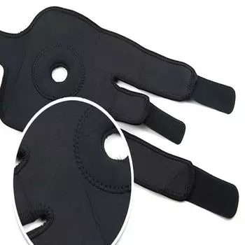 1 шт., наколенник, поддерживающий рукав, регулируемый, открытый, стабилизатор надколенника, защитная обертка