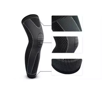 1 шт., наколенник, спортивный пояс для защиты коленного сустава, спортивный бег, фитнес, дышащий, поддерживающий инструмент, подходящий как для мужчин, так и для женщин Standard-M чёрный