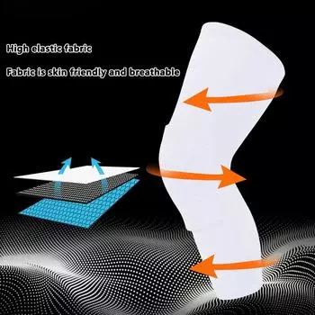 1 шт., наколенники для баскетбола с сотами, спортивные, волейбольные, футбольные, защитные, тренировочные, поддерживающие, компрессионные, для ног M