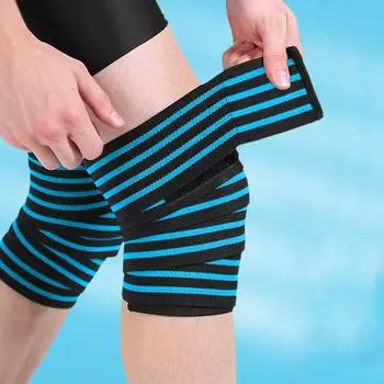1 шт. наколенники для мужчин фитнес тяжелая атлетика эластичный бинт компрессионный поддержка колена спортивный ремень протектор колена повязки накладка