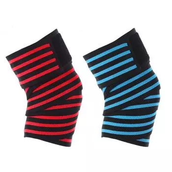 1 шт. наколенники для мужчин и женщин, эластичный наколенник для приседаний, тяжелой атлетики, пауэрлифтинга Red