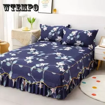 1 шт. наматрасник с модным принтом, эластичный защитный чехол, нескользящая кровать 150x200cm