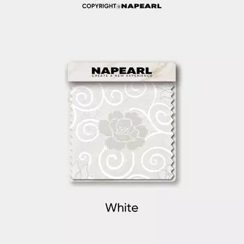 1 шт. NAPEARL Европейский стиль, легкая роскошная ретро жаккардовая штора с бусинами для украшения окна спальни, гостиной, домашнего декора W155cm x L125cm белый