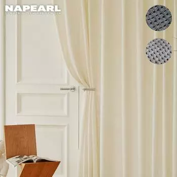 1 шт. NAPEARL модная и минималистичная однотонная текстурированная мягкая прозрачная занавеска тюль для гостиной, спальни, оконная прозрачная занавеска для домашнего декора W100cm x L130cm белый