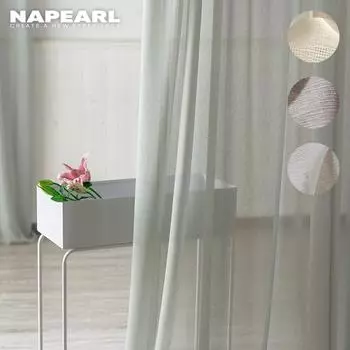 1 шт. NAPEARL легкие роскошные прозрачные занавески для домашнего декора однотонные тюлевые шторы для спальни для гостиной
