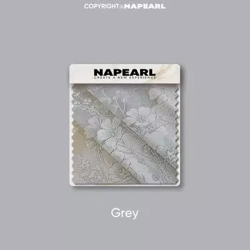 1 шт. NAPEARL Простая современная тюлевая жаккардовая ажурная полупрозрачная занавеска для гостиной, спальни, балкона, окна, домашнего декора W100cm x L260cm серый