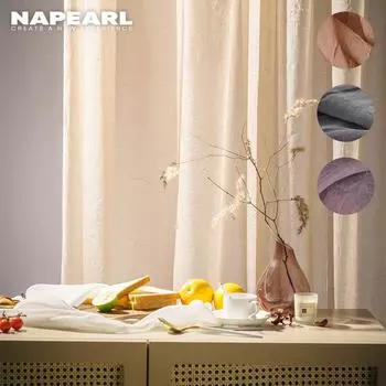 1 шт. NAPEARL, современная элегантная прозрачная занавеска, плиссированная ткань, обновленная оконная Тюлевая занавеска для домашнего декора