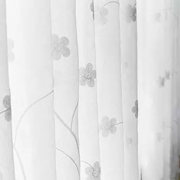 1 шт. NAPEARL тюлевая занавеска с вышивкой маргариткой, современная модная прозрачная занавеска для окна, прекрасная тюлевая занавеска для гостиной 100x200cm белый