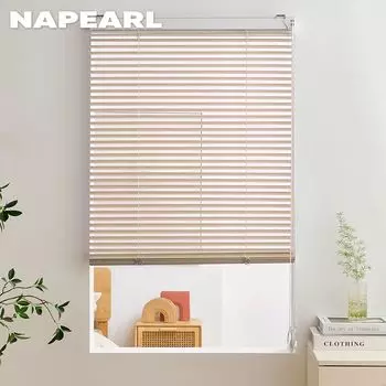 1 шт. NAPEARL ультра простой стиль однотонные многофункциональные нано ПВХ жалюзи шторы для кухни ванной комнаты маленького окна домашний декор W60cm x L150cm белый
