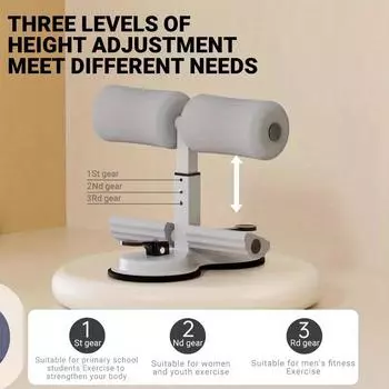 1 шт. напольный брус для скручиваний, портативное оборудование для скручиваний, аксессуары для растяжки тела, 2 мощные присоски и 3 регулируемых штатива чёрный